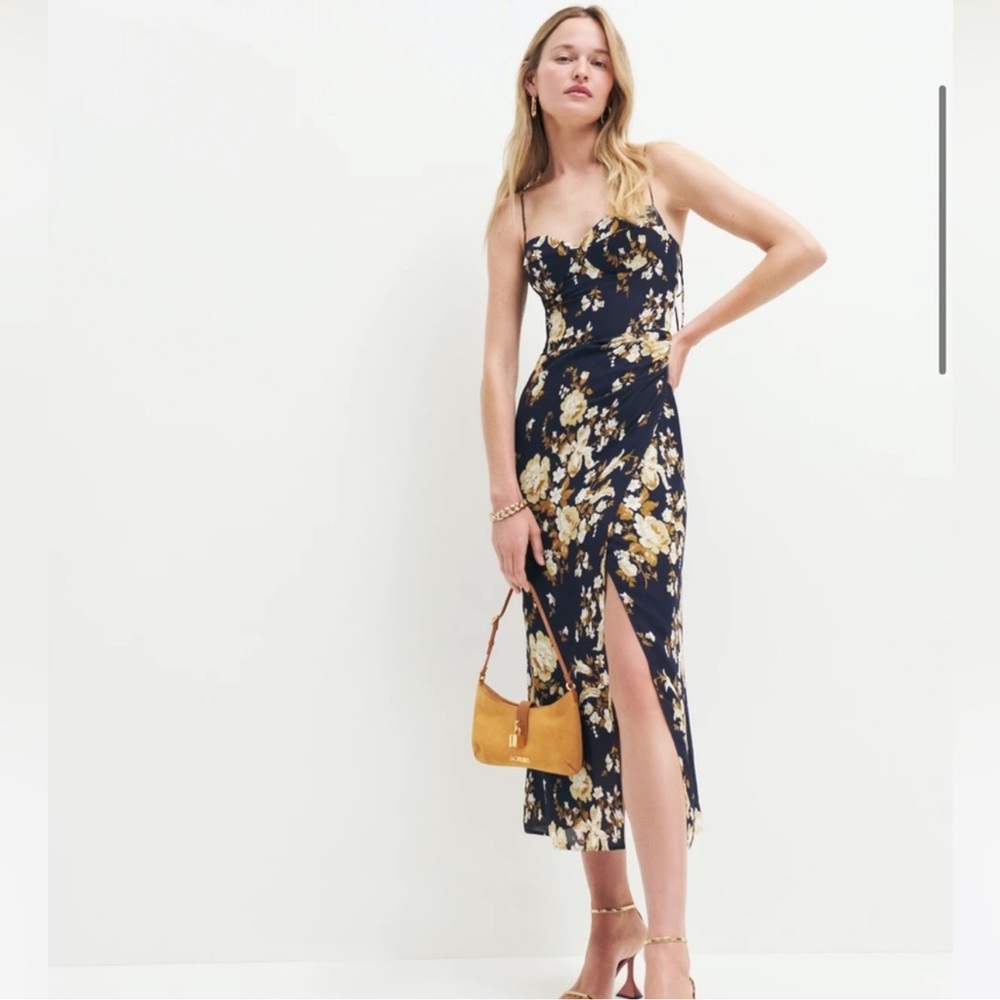 Reformation  Kourtney Dress Divinity Floral Sz 10